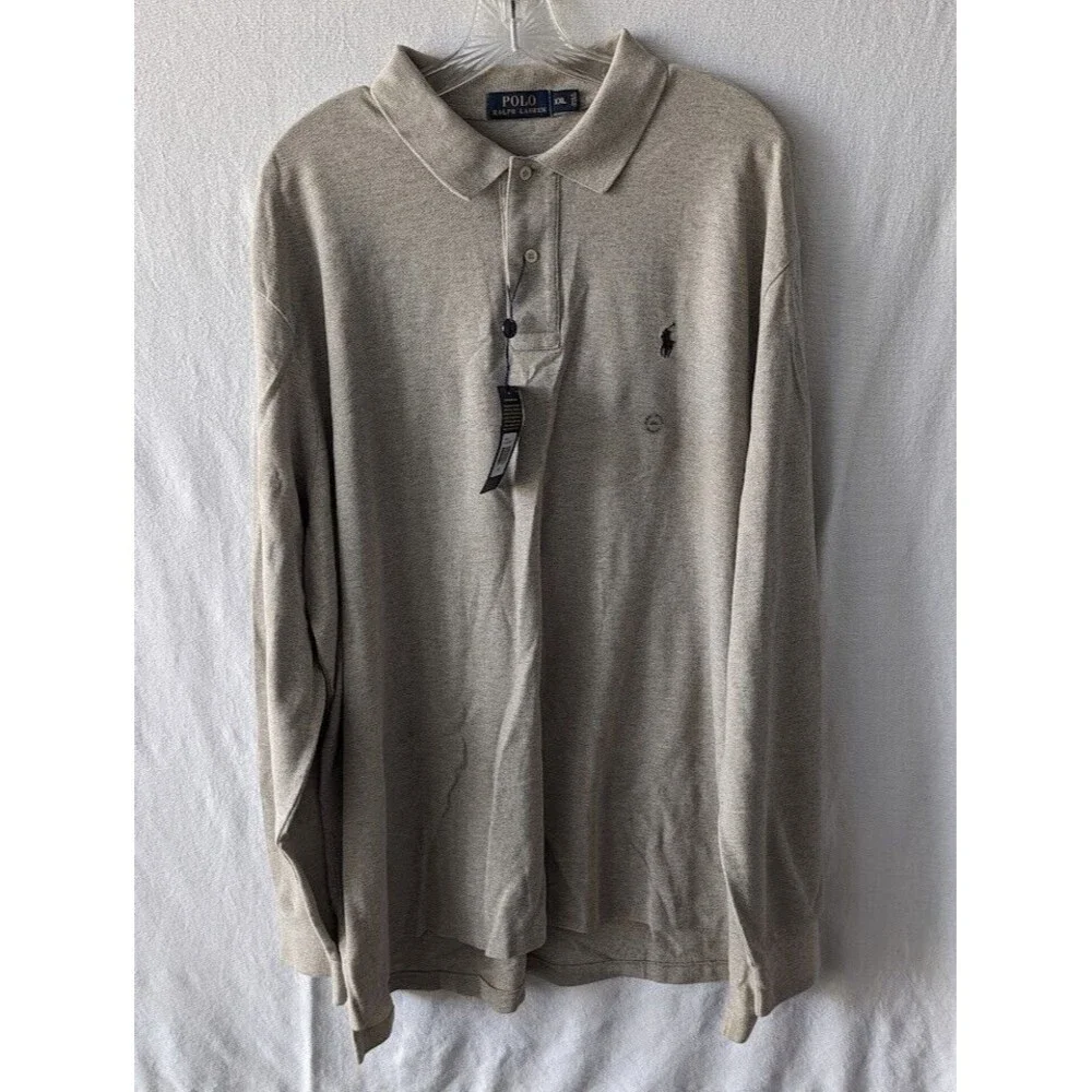 Polo Ralph Lauren Long Sleeve Collared Polo Men's Shirt Size 2XL/XXL